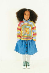 Stylecraft Merry Go Round DK & Special DK Pattern 10196 - Crochet Granny Square Sweaters