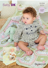 Stylecraft Bambino Dotty & Bambino DK Pattern 10204 - Crochet Blankets