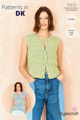 Stylecraft Cotton Twist DK & Colour Burst DK Pattern 10212 - Waistcoats