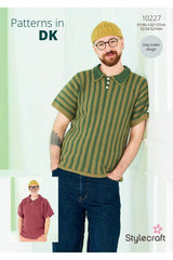 Stylecraft Bambino DK Pattern 10227 - Men's Crochet Tops
