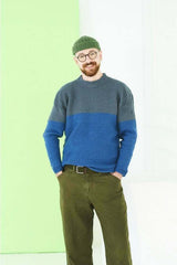 Stylecraft Bambino & Highland Heathers DK Pattern 10228 - Men's Crochet Sweater & Cardigan