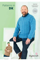 Stylecraft Bambino & Highland Heathers DK Pattern 10232 - Men's Sweaters