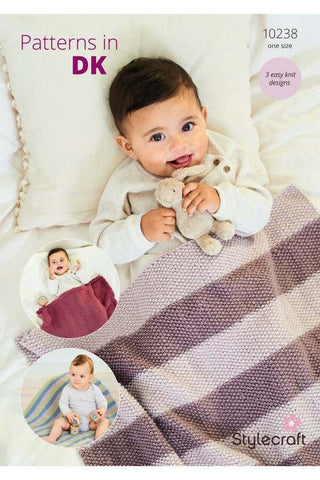 Stylecraft Bambino DK Pattern 10238 - Blankets