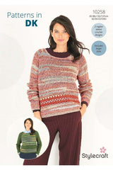 Stylecraft Colour Burst & Recreate DK Pattern 10258 - Crochet Sweaters