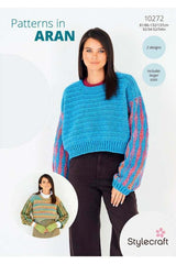 Stylecraft Impressions & Highland Heathers Aran Pattern 10272 - Crochet Sweaters
