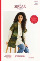 Sirdar Jewelspun Aran Pattern 10288 - Textured Cardi