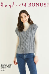 Hayfield Bonus Aran Pattern 10320 - Tank Top