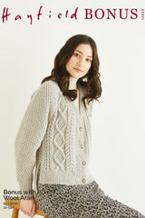 Hayfield Bonus Aran Pattern 10322 - Cardigan