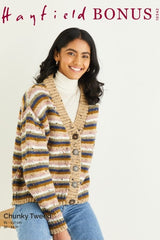Hayfield Bonus Chunky Tweed Pattern 10342 - Cardigan