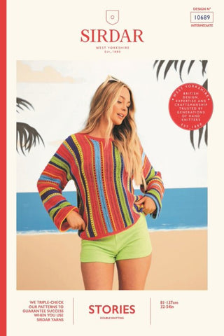 Sirdar Stories DK Pattern 10689 - "South Beach Sweater"