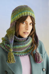 Sirdar Jewelspun with Wool Chunky Pattern 10709 - Anemone Hat & Snood