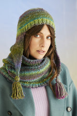 Sirdar Jewelspun with Wool Chunky Pattern 10709 - Anemone Hat & Snood