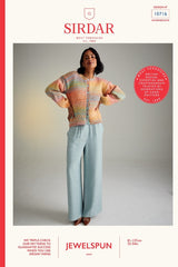 Sirdar Jewelspun Aran Pattern 10716 - Twilight Trellis Cardigan