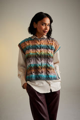 Sirdar Jewelspun Aran Pattern 10717 - Staghorn Fern Tabard