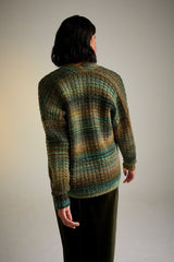 Sirdar Jewelspun Aran Pattern 10720 - Evergreen Edge to Edge Cardigan