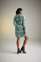 Sirdar Jewelspun Aran Pattern 10726 - Wildflower Roll Neck Crochet Dress