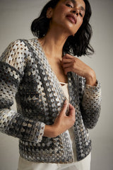 Sirdar Jewelspun Aran Pattern 10727 - Moon & Stars Crochet Cardigan