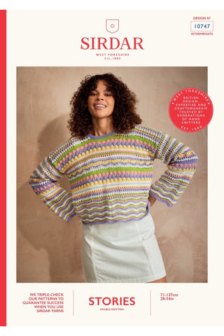 Sirdar Stories DK Pattern 10747 - "CityZen Cropped Sweater"