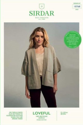 Sirdar Loveful DK Pattern 10768 - Ozone Jacket
