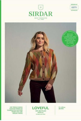 Sirdar Loveful DK Pattern 10771 - Crossing Continents Cardigan