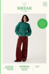 Sirdar Loveful Tweed DK Pattern 10779 - Button Cuff Sweater