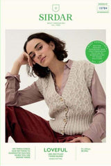 Sirdar Loveful Tweed DK Pattern 10784 - Moss Stitch Vest