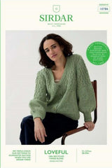Sirdar Loveful Tweed DK Pattern 10786 - Diamond Cable Cardigan