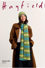 Sirdar Hayfield Spirit DK Pattern 10797 - Hat & Scarf