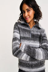 Sirdar Jewelspun with Wool Chunky Pattern 10802 - Quartz Zip Collar Jumper