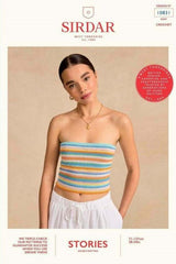 Sirdar Stories DK Pattern 10831 - Lace Me Up Crochet Tube Top