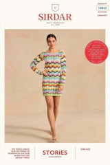 Sirdar Stories DK Pattern 10833 - Cheeky Chevron Crochet Mini Dress