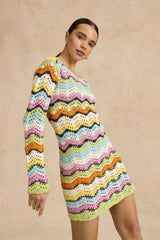 Sirdar Stories DK Pattern 10833 - Cheeky Chevron Crochet Mini Dress