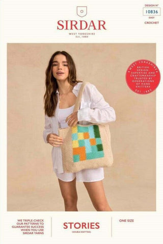 Sirdar Stories DK Pattern 10836 - All's Square In Love and Totes