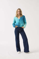 Sirdar Jewelspun Ombre Aran Pattern 10840 - V Nice V neck Cardigan