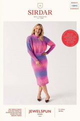 Sirdar Jewelspun Ombre Aran Pattern 10842 - Togetherness Two-Piece
