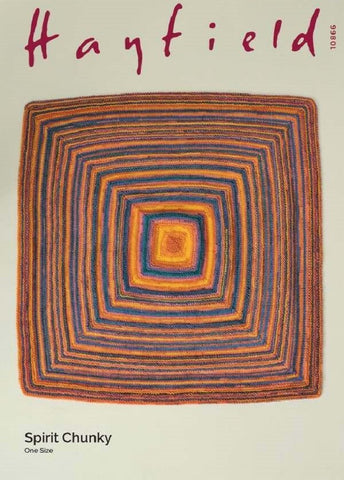 Hayfield Spirit Chunky Pattern 10866 - Square Deal Blanket