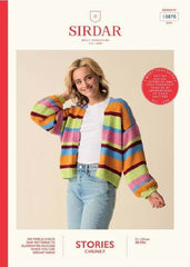 Sirdar Stories Chunky Pattern 10870 - Vibe Crop Cardigan