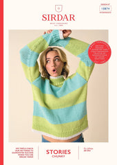 Sirdar Stories Chunky Pattern 10874 - Rom Com Roll Neck