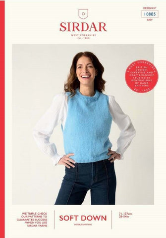Sirdar Soft Down DK Pattern 10885 - Lofty Layer Vest
