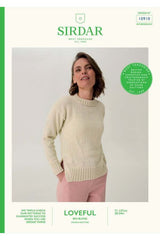 Sirdar Loveful Bio Blend DK Pattern 10910 - Mushroom Gill Hem Sweater