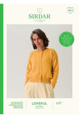 Sirdar Loveful Bio Blend DK Pattern 10912 - Lacewing Sleeve Cardigan
