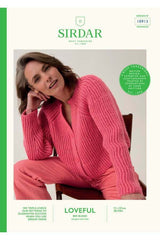 Sirdar Loveful Bio Blend DK Pattern 10913 - Root System Rib Cardigan