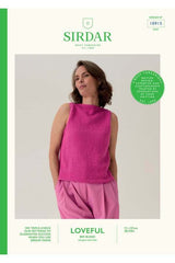 Sirdar Loveful Bio Blend DK Pattern 10915 - Honeycomb Cut-Away Vest