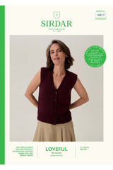 Sirdar Loveful Bio Blend DK Pattern 10917 - Behive Rib Vest