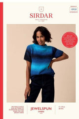 Sirdar Jewelspun Ombre Aran Pattern 10920 - Colour Go Round Sweater