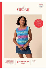 Sirdar Jewelspun Ombre Aran Pattern 10921 - Crochet Gradient Granny Square Vest