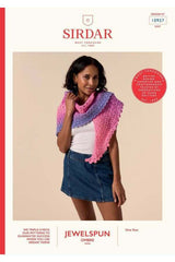 Sirdar Jewelspun Ombre Aran Pattern 10927 - Gradient Crochet Shawl