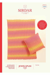 Sirdar Jewelspun Ombre Aran Pattern 10929 - Rippling Colour Sofa Set