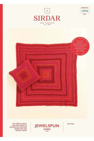 Sirdar Jewelspun Ombre Aran Pattern 10930 - Radiant Crochet Blanket