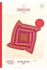 Sirdar Jewelspun Ombre Aran Pattern 10931 - Spectrum Crochet Blanket